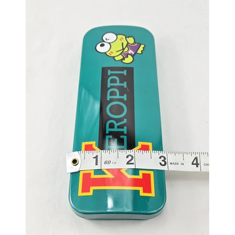 Vintage Sanrio My Keroppi Frog Tin Metal Pen Case Pencil Box 1994 Y2K Rare Green
